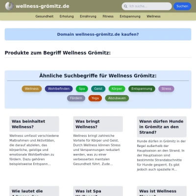 Screenshot wellness-grömitz.de