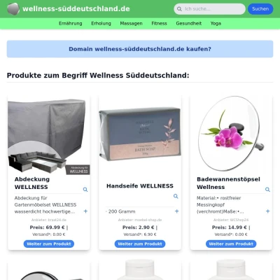 Screenshot wellness-süddeutschland.de