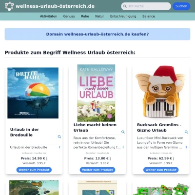 Screenshot wellness-urlaub-österreich.de