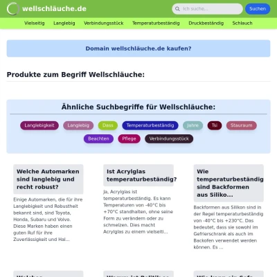 Screenshot wellschläuche.de