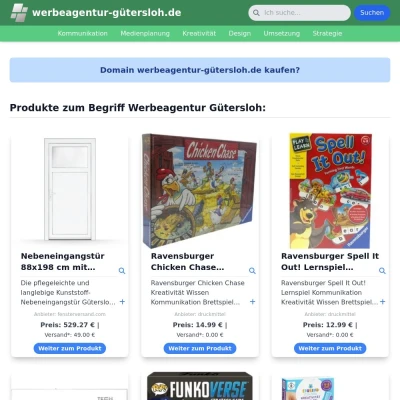 Screenshot werbeagentur-gütersloh.de