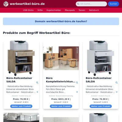 Screenshot werbeartikel-büro.de