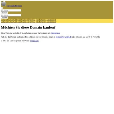 Screenshot werbesüßigkeiten.de