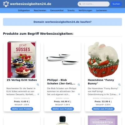 Screenshot werbesüssigkeiten24.de