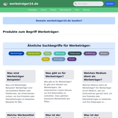 Screenshot werbeträger24.de