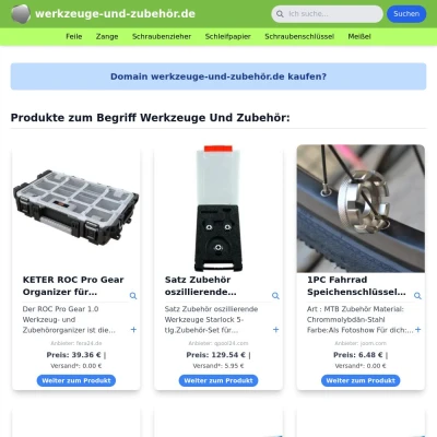 Screenshot werkzeuge-und-zubehör.de