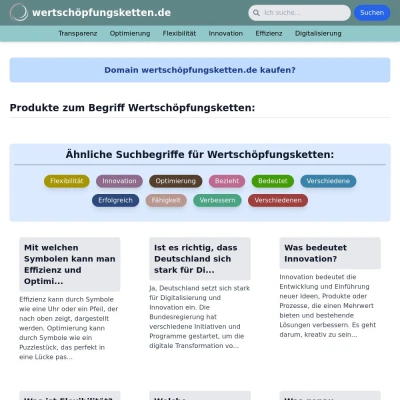 Screenshot wertschöpfungsketten.de