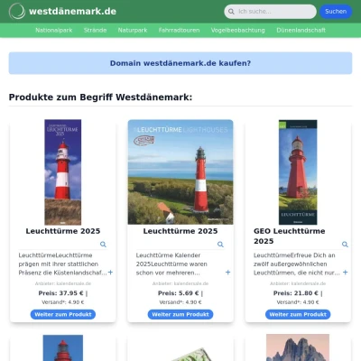 Screenshot westdänemark.de