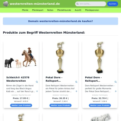 Screenshot westernreiten-münsterland.de