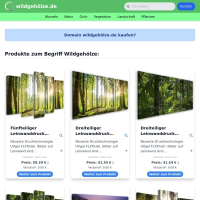 Screenshot wildgehölze.de
