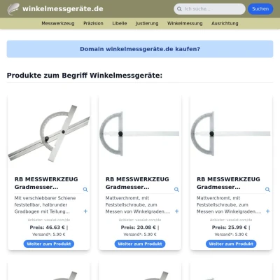 Screenshot winkelmessgeräte.de