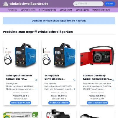 Screenshot winkelschweißgeräte.de