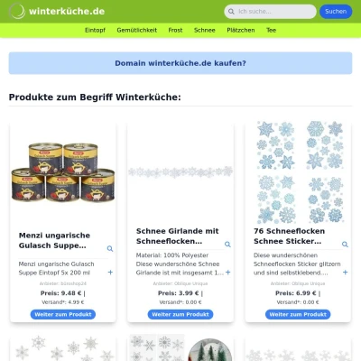 Screenshot winterküche.de