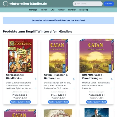 Screenshot winterreifen-händler.de