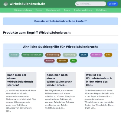 Screenshot wirbelsäulenbruch.de