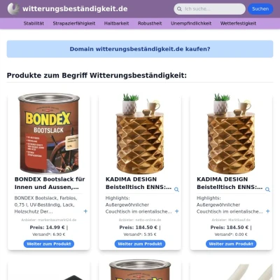 Screenshot witterungsbeständigkeit.de