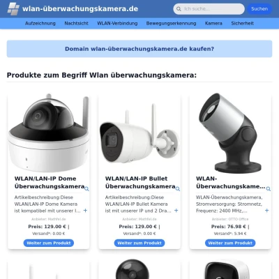 Screenshot wlan-überwachungskamera.de