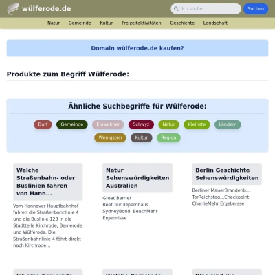 Screenshot wülferode.de