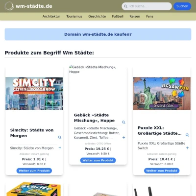 Screenshot wm-städte.de