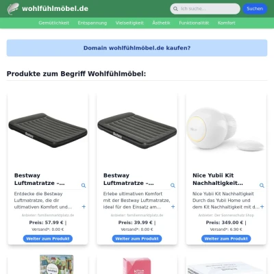 Screenshot wohlfühlmöbel.de