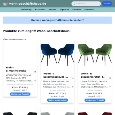 Screenshot wohn-geschäftshaus.de