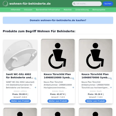 Screenshot wohnen-für-behinderte.de