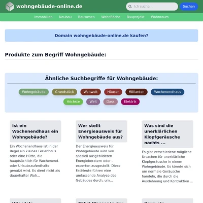 Screenshot wohngebäude-online.de