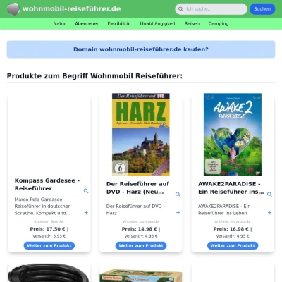 Screenshot wohnmobil-reiseführer.de