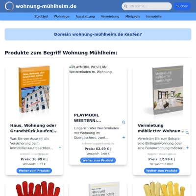 Screenshot wohnung-mühlheim.de