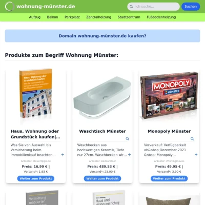 Screenshot wohnung-münster.de