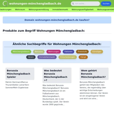 Screenshot wohnungen-mönchengladbach.de