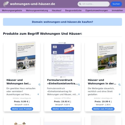 Screenshot wohnungen-und-häuser.de