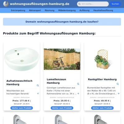 Screenshot wohnungsauflösungen-hamburg.de