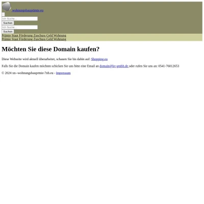 Screenshot wohnungsbauprämie.eu