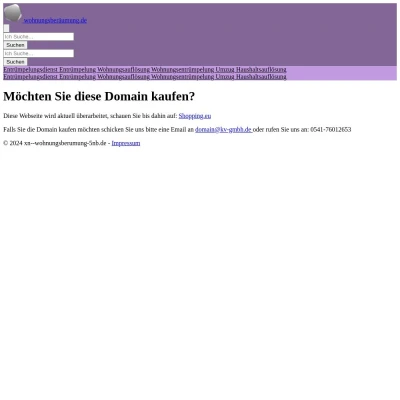 Screenshot wohnungsberäumung.de