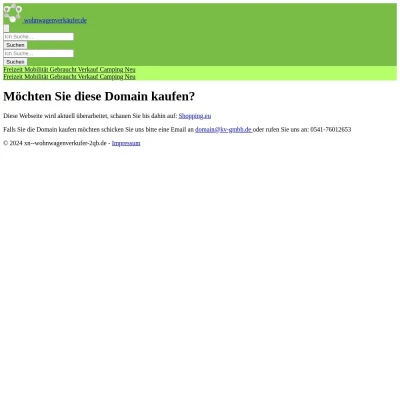 Screenshot wohnwagenverkäufer.de