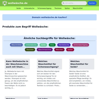 Screenshot wollwäsche.de