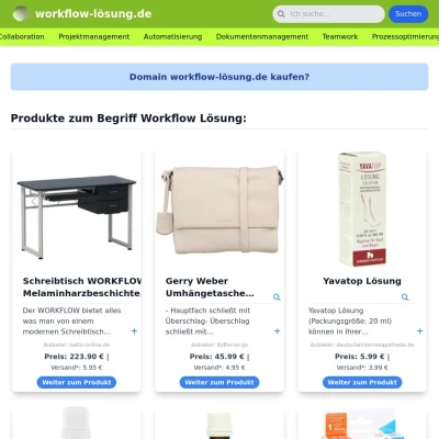 Screenshot workflow-lösung.de