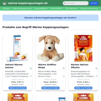 Screenshot wärme-kopplungsanlagen.de