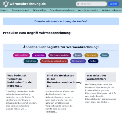 Screenshot wärmeabrechnung.de