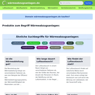 Screenshot wärmeabzugsanlagen.de