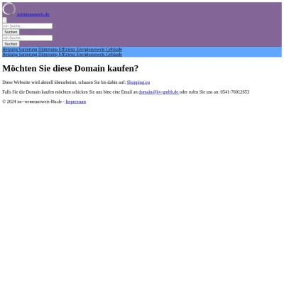 Screenshot wärmeausweis.de