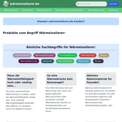 Screenshot wärmeisolierer.de