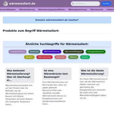 Screenshot wärmeisoliert.de