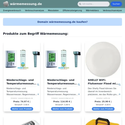 Screenshot wärmemessung.de