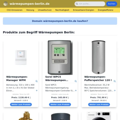 Screenshot wärmepumpen-berlin.de