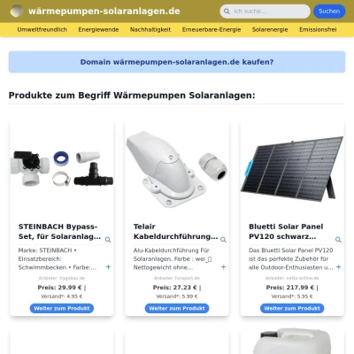 Screenshot wärmepumpen-solaranlagen.de