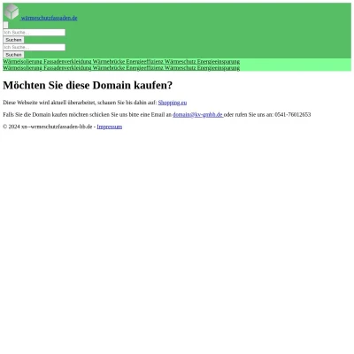 Screenshot wärmeschutzfassaden.de