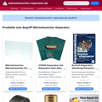 Screenshot wärmetauscher-reparatur.de