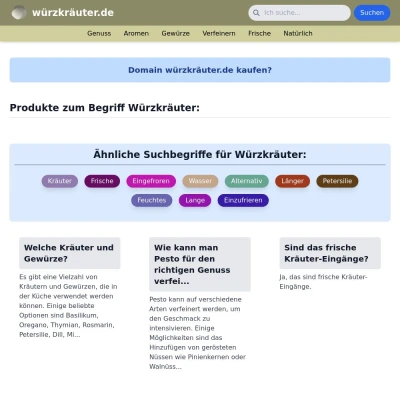 Screenshot würzkräuter.de